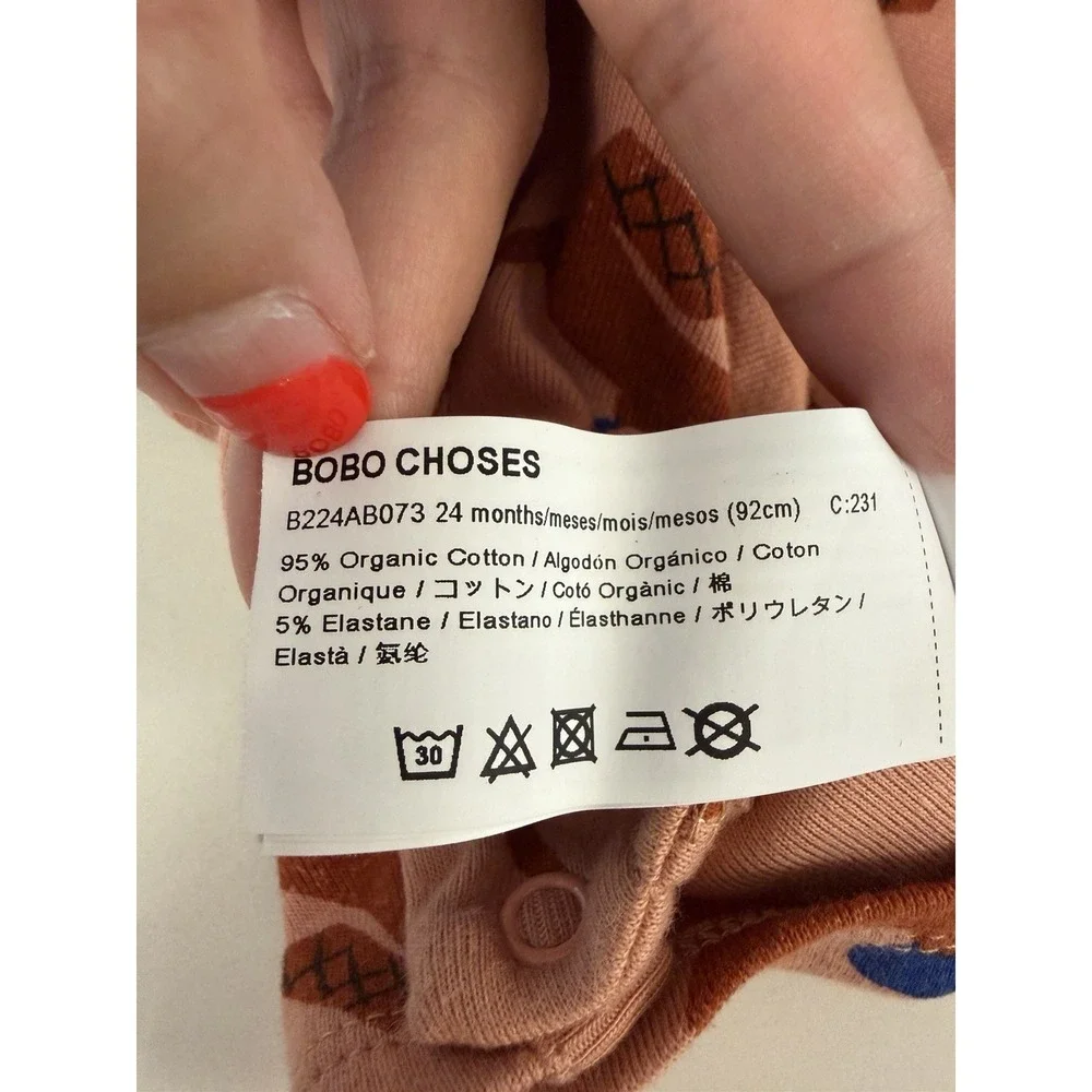 Bobo Choses Hungry Squirrel All Over Baby Jumpsuit 24 Months Organic Cotton